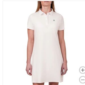 UNITED COLORS OF BENETTON white Polo Dress size XL NWT